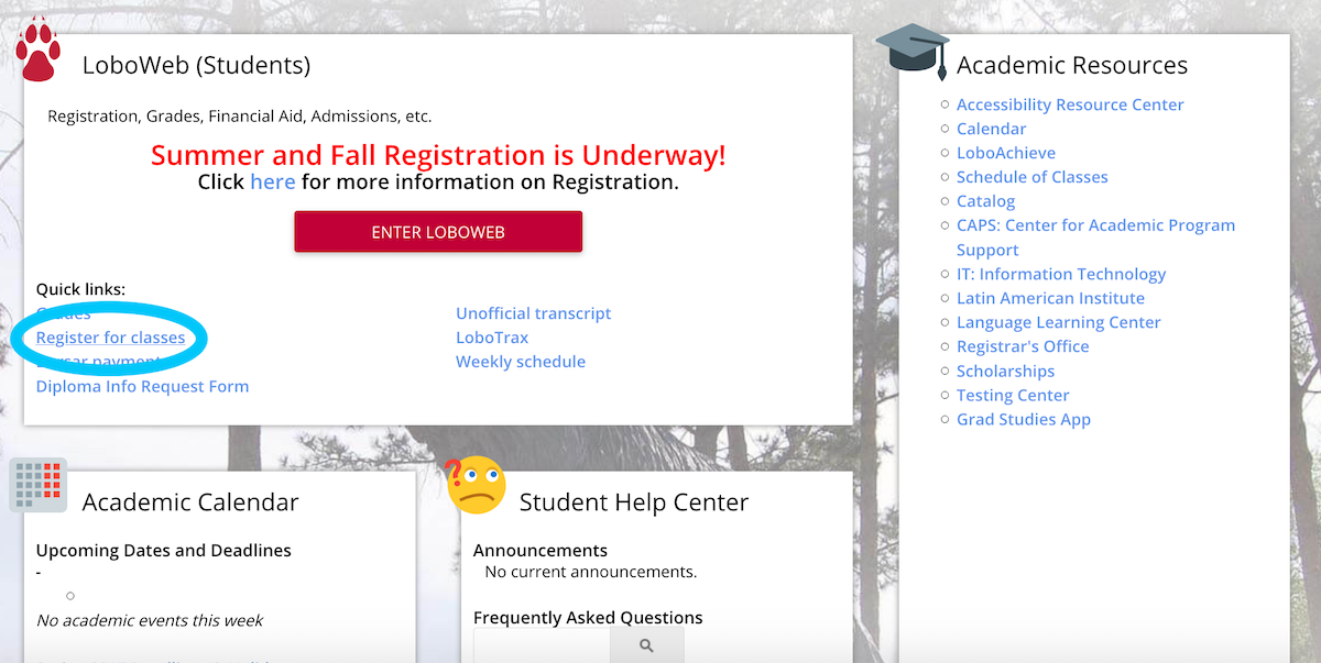 How to Find Instruction Meeting Types :: College of Arts & Sciences | The University of New Mexico